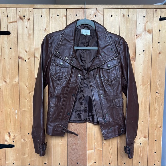 Costa Blanca fitted faux leather jacket - Picture 3 of 4